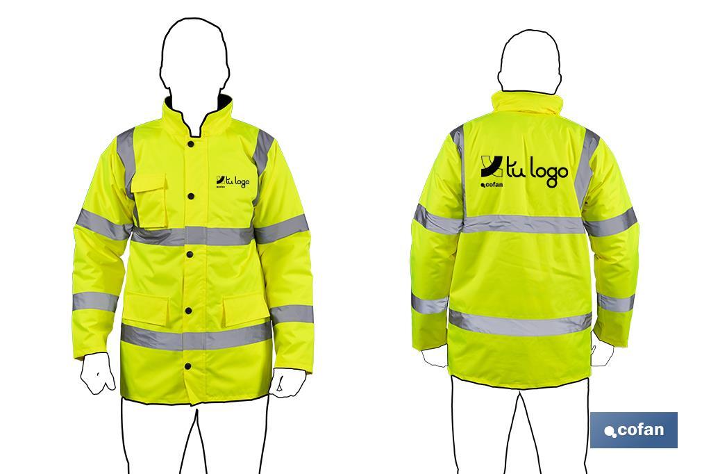 High visibility parka | Available sizes from S to XXXL | Yellow - Cofan